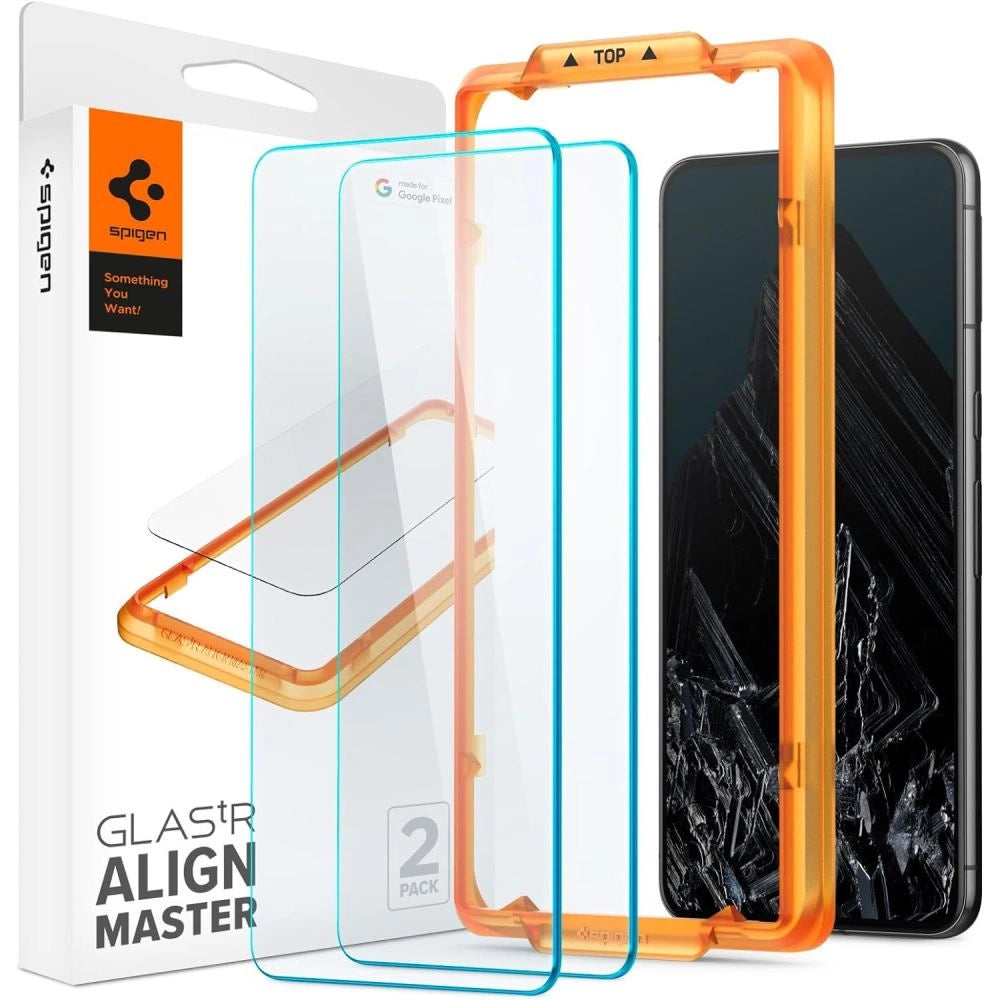 Spigen ALM Glas.tR hærdet glas til Google Pixel 8 Pro - 2 stk.