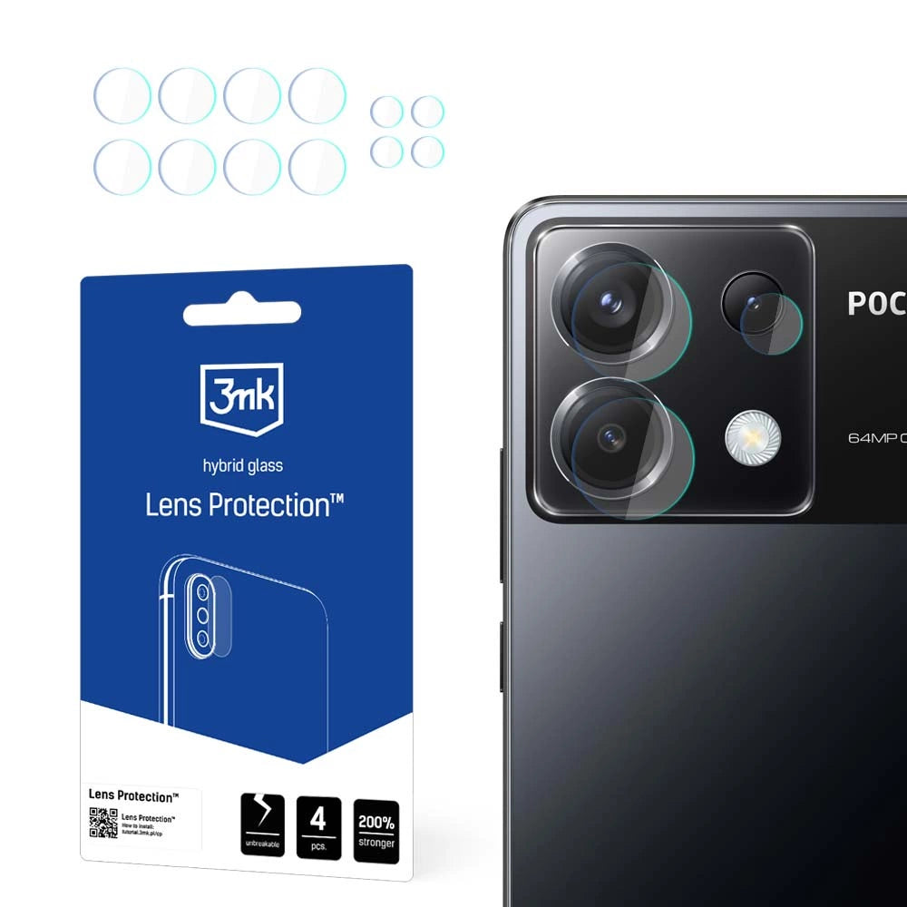 3mk Lens ProtectionTM hybridkameraglas til Poco X6 5G