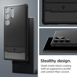 Spigen Rugged Armor Case til Samsung Galaxy S24 Ultra - Matte Black