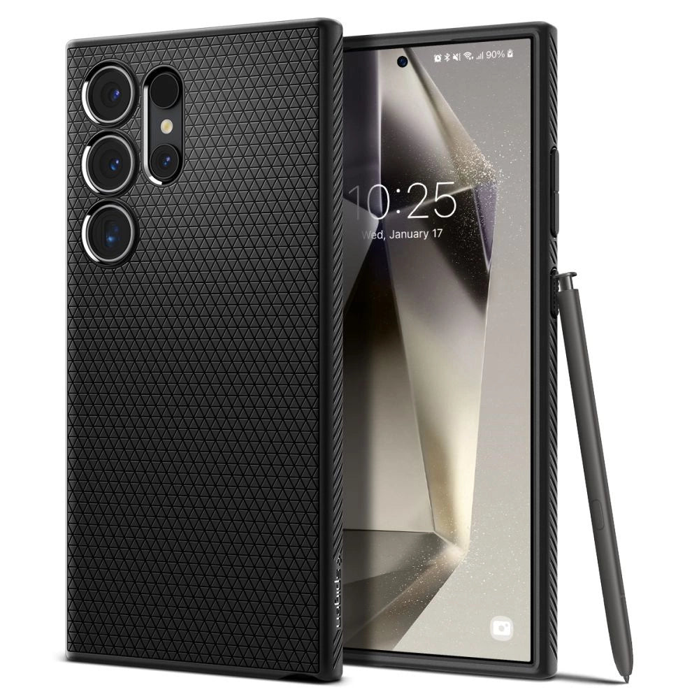 Spigen Liquid Air Case til Samsung Galaxy S24 Ultra - Matte sort