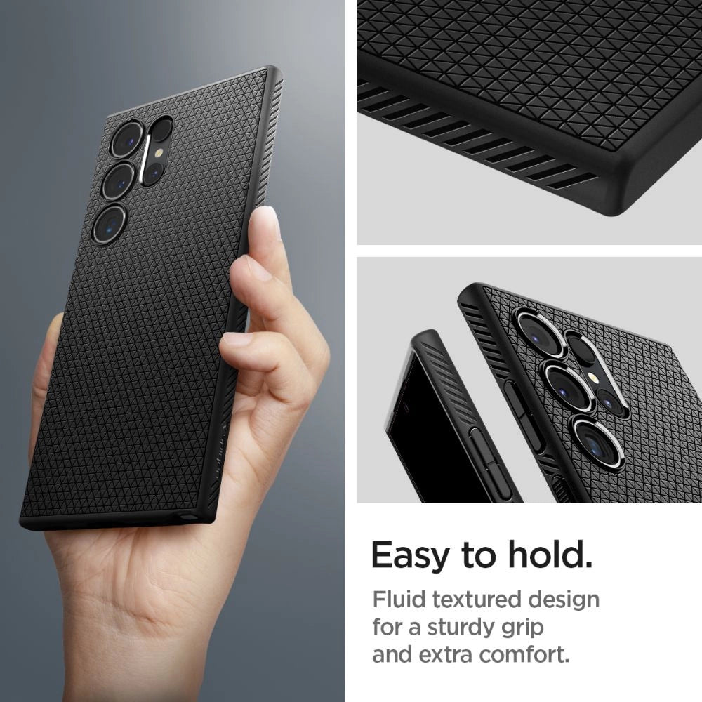 Spigen Liquid Air Case til Samsung Galaxy S24 Ultra - Matte sort