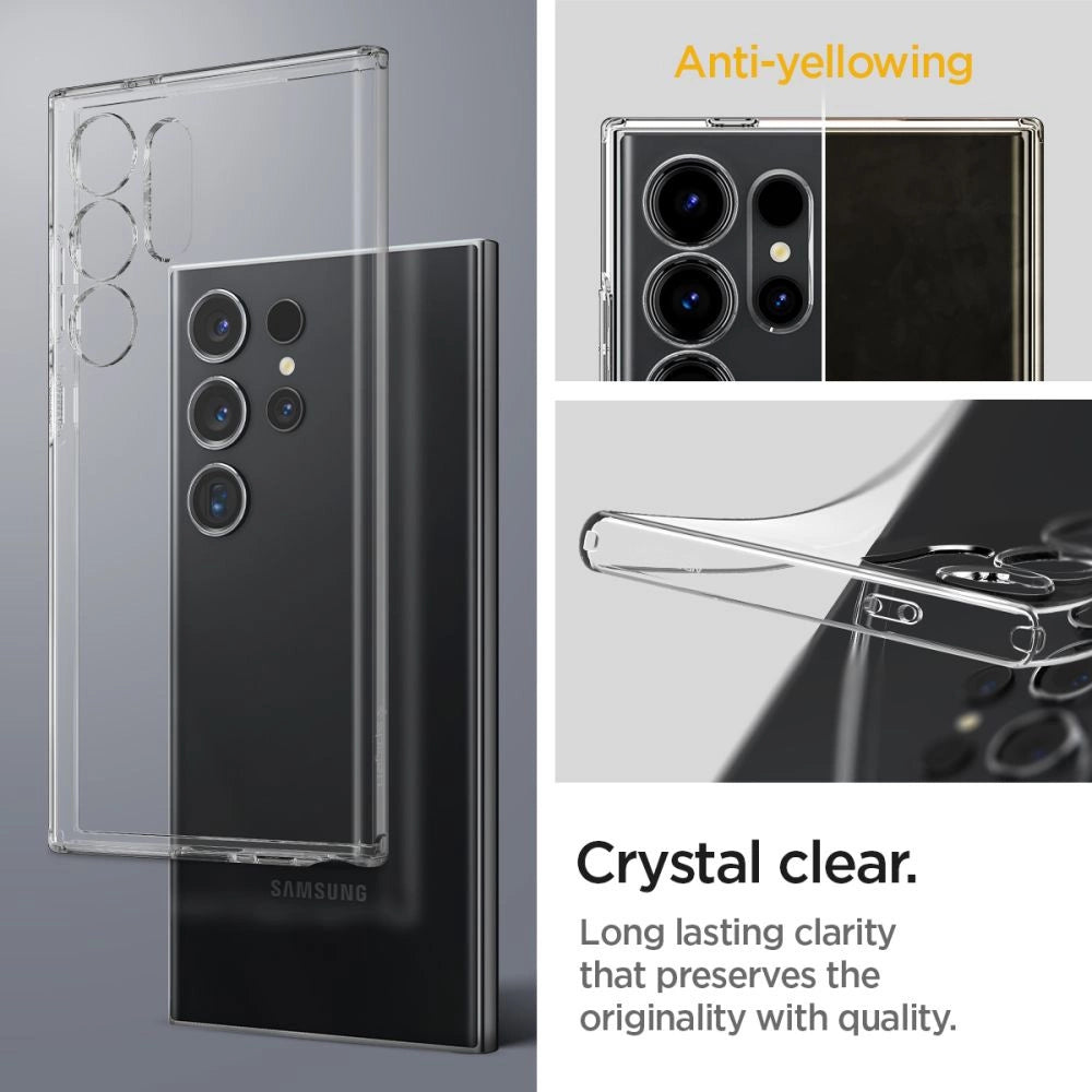 Spigen Liquid Crystal Case til Samsung Galaxy S24 Ultra - Clear