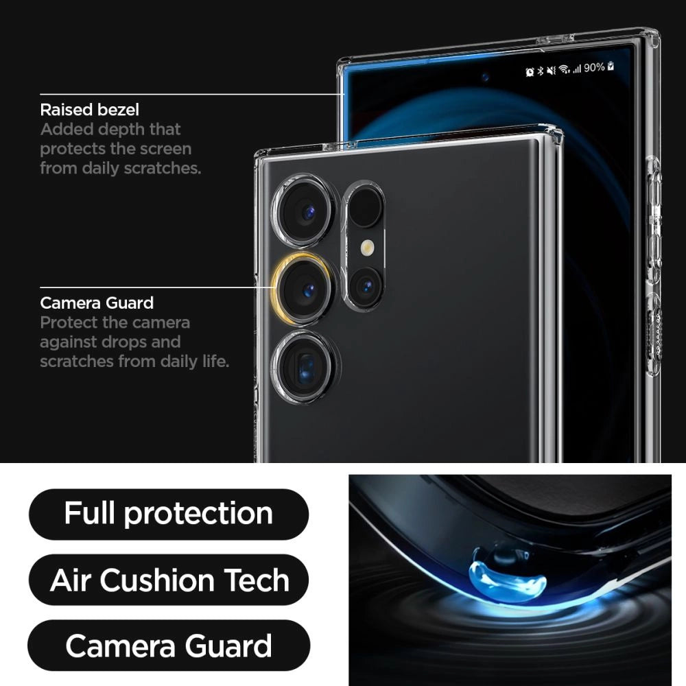 Spigen Liquid Crystal Case til Samsung Galaxy S24 Ultra - Clear