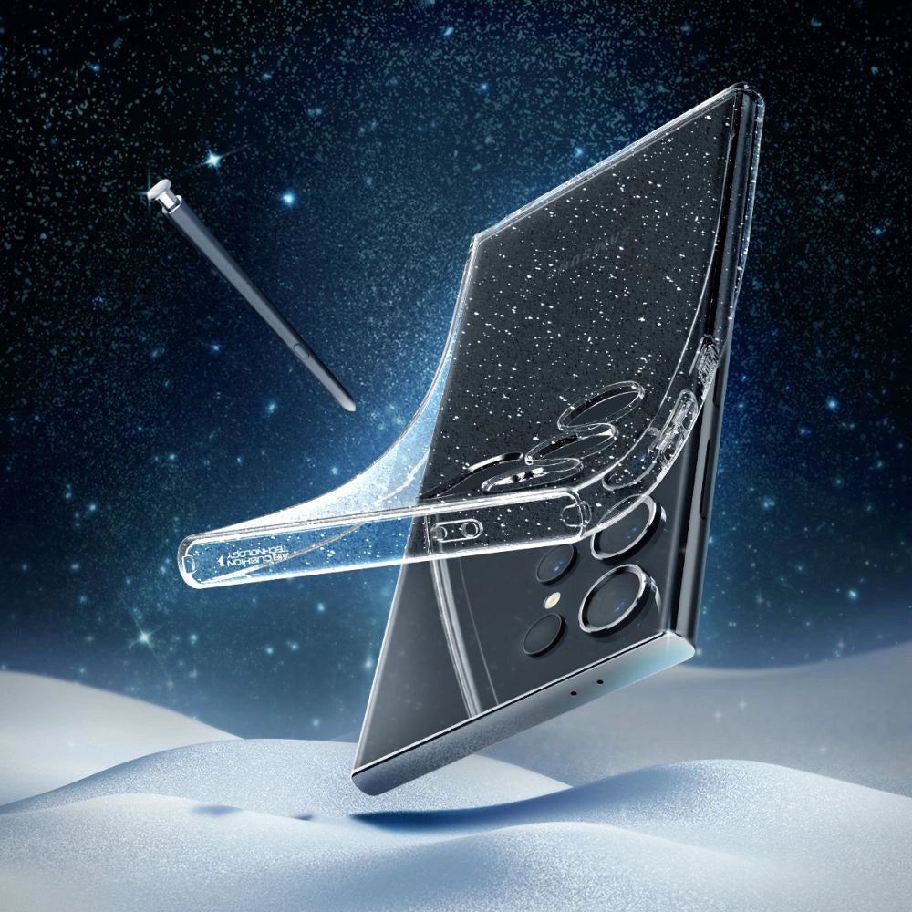 Spigen Liquid Crystal Case til Samsung Galaxy S24 Ultra - Clear Glitter