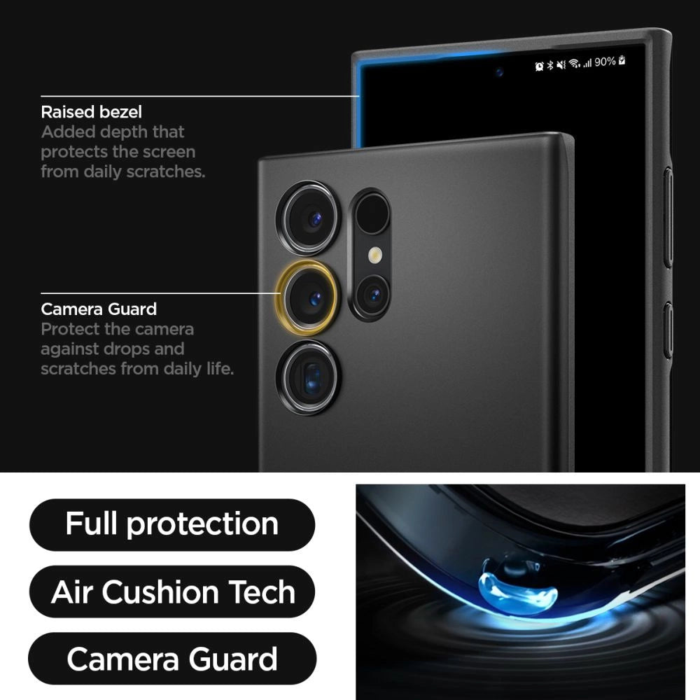 Spigen Thin Fit Case til Samsung Galaxy S24 Ultra - sort