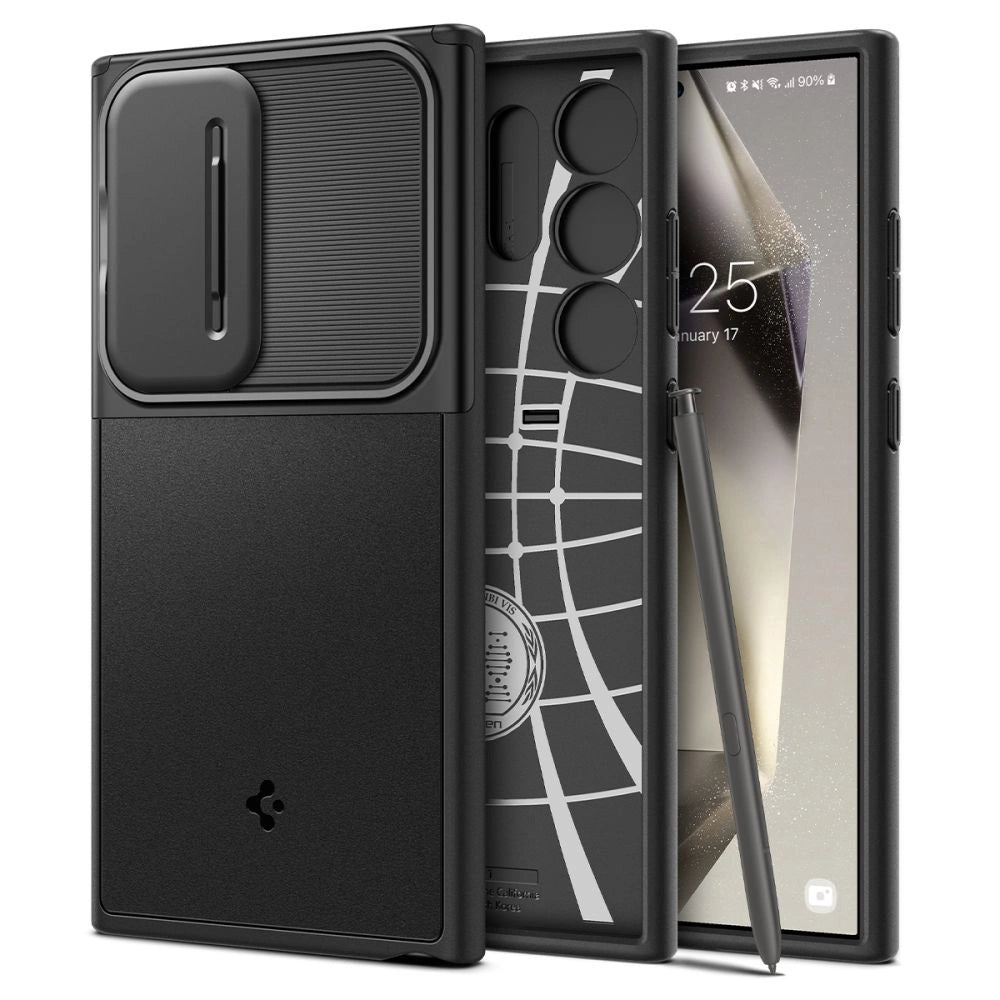 Spigen Optik Armor Case til Samsung Galaxy S24 Ultra - sort