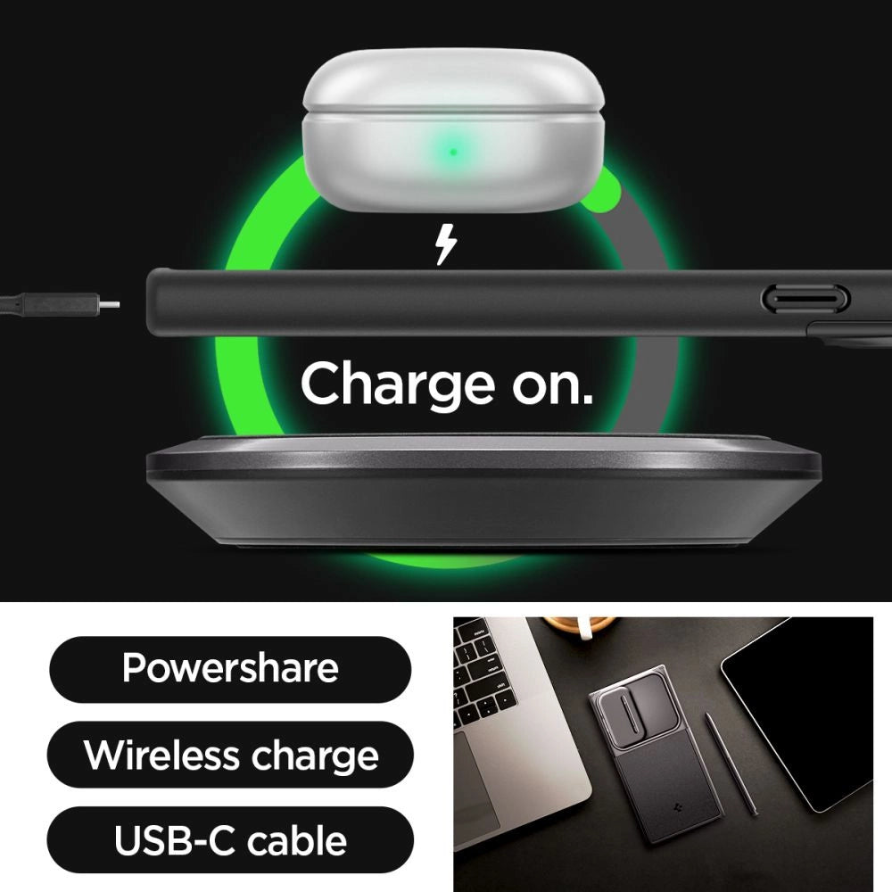 Spigen Optik Armor Case til Samsung Galaxy S24 Ultra - sort