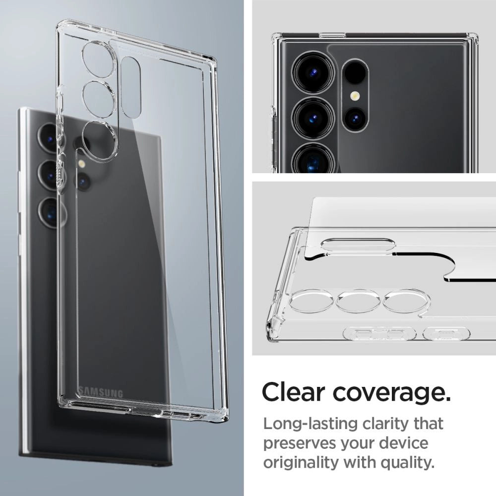 Spigen Ultra Hybrid Case til Samsung Galaxy S24 Ultra - Gennemsigtig