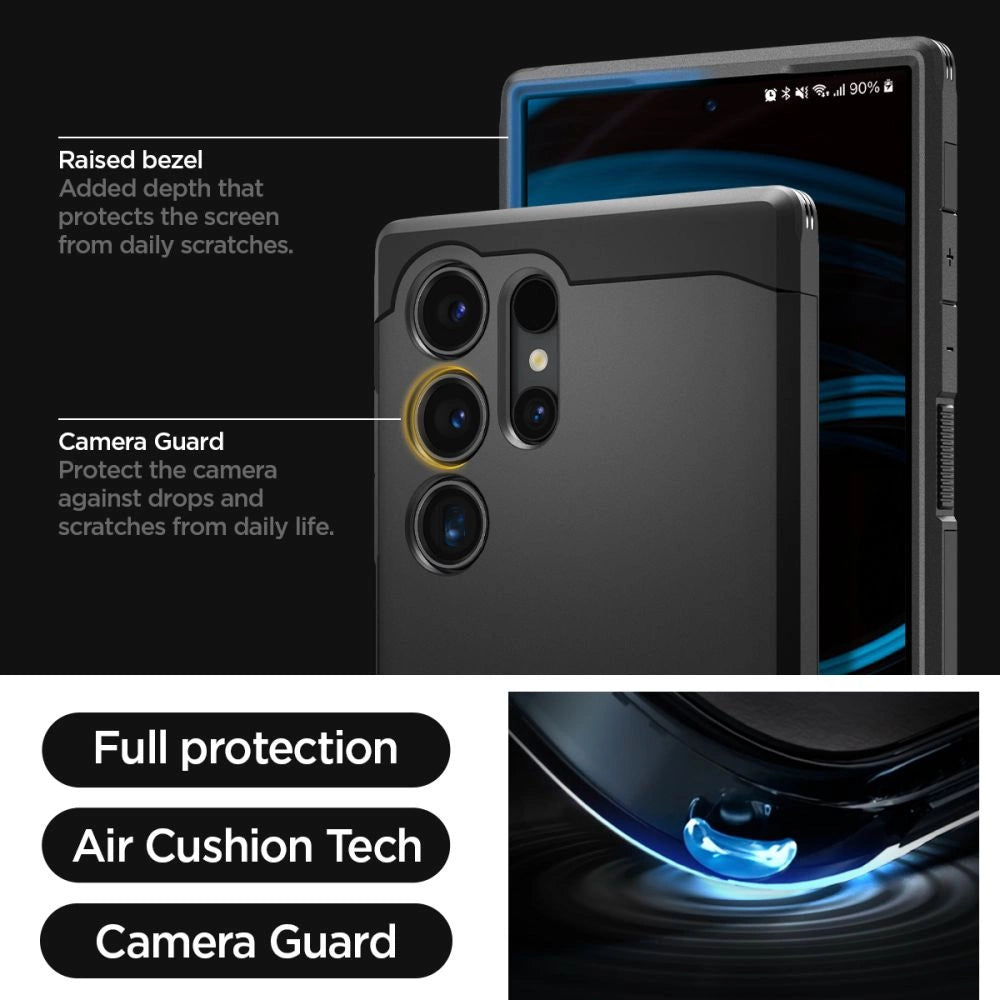 Spigen Tough Armor Case til Samsung Galaxy S24 Ultra - sort