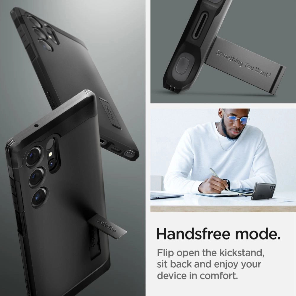 Spigen Tough Armor Case til Samsung Galaxy S24 Ultra - sort