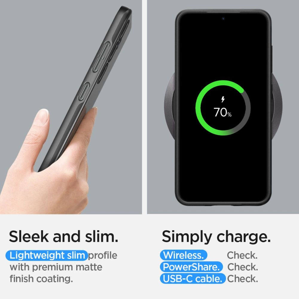 Spigen Thin Fit Case til Samsung Galaxy S24 - sort