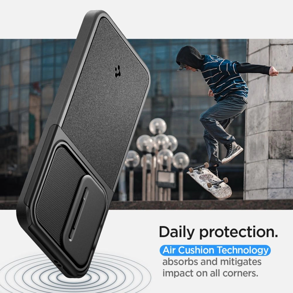 Spigen Optik Armor Case til Samsung Galaxy S24 - sort