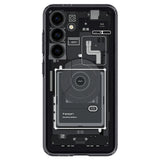 Spigen Ultra Hybrid Case til Samsung Galaxy S24 - mørkgrå (Zero One Pattern)