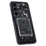 Spigen Ultra Hybrid Case til Samsung Galaxy S24 - mørkgrå (Zero One Pattern)