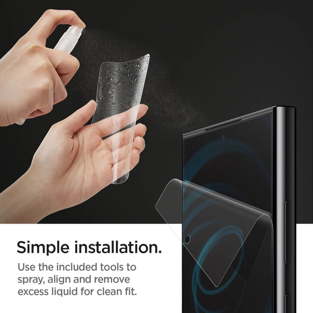 Spigen Neo Flex Hydrogel Film til Samsung Galaxy S24 Ultra - 2 stk.
