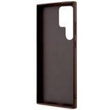 Guess 4G Big Metal Logo Case for Samsung Galaxy S24 Ultra - Brown