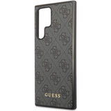 Guess 4G Metal Gold Logo-hylster til Samsung Galaxy S24 Ultra - sort