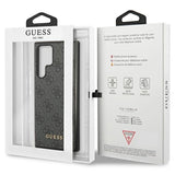 Guess 4G Metal Gold Logo-hylster til Samsung Galaxy S24 Ultra - sort