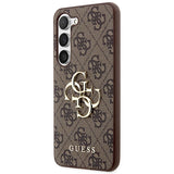 Guess 4G Big Metal Logo Case til Samsung Galaxy S24+ - Brunt