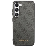 Guess 4G Metal Gold Logo-hylster til Samsung Galaxy S24+ - sort