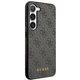 Guess 4G Metal Gold Logo-hylster til Samsung Galaxy S24+ - sort