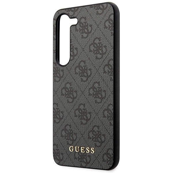 Guess 4G Metal Gold Logo-hylster til Samsung Galaxy S24+ - sort