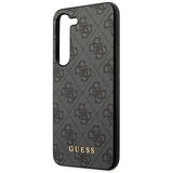 Guess 4G Metal Gold Logo-hylster til Samsung Galaxy S24+ - sort