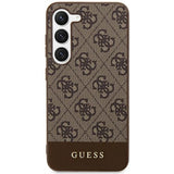 Guess 4G Stripe Collection-kasse til Samsung Galaxy S24+ - brun