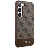 Guess 4G Stripe Collection-kasse til Samsung Galaxy S24+ - brun