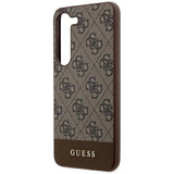 Guess 4G Stripe Collection-kasse til Samsung Galaxy S24+ - brun