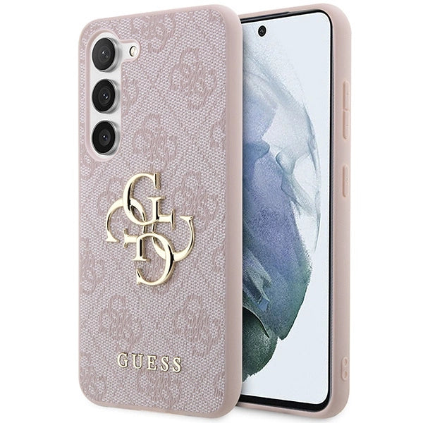 Guess 4G Big Metal Logo Case til Samsung Galaxy S24 - Pink