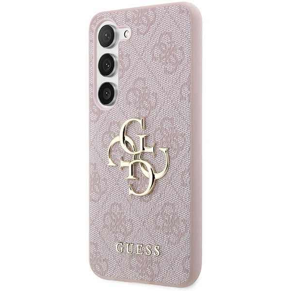 Guess 4G Big Metal Logo Case til Samsung Galaxy S24 - Pink