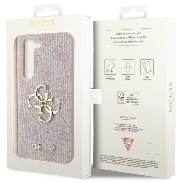 Guess 4G Big Metal Logo Case til Samsung Galaxy S24 - Pink