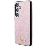 Guess Glitter Script Case til Samsung Galaxy S24 - Pink