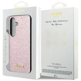 Guess Glitter Script Case til Samsung Galaxy S24 - Pink
