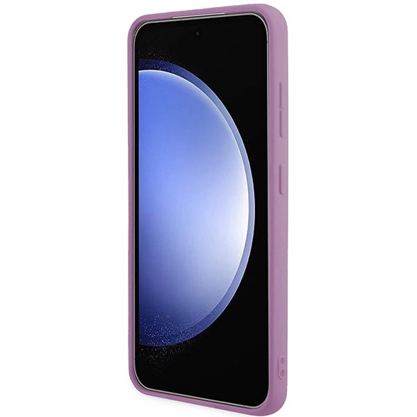 Guess Glitter Script case til Samsung Galaxy S24 - lilla