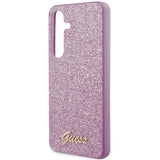 Guess Glitter Script case til Samsung Galaxy S24 - lilla