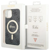 Guess 4G MagSafe-hylster til iPhone 15 Plus / 14 Plus - sort