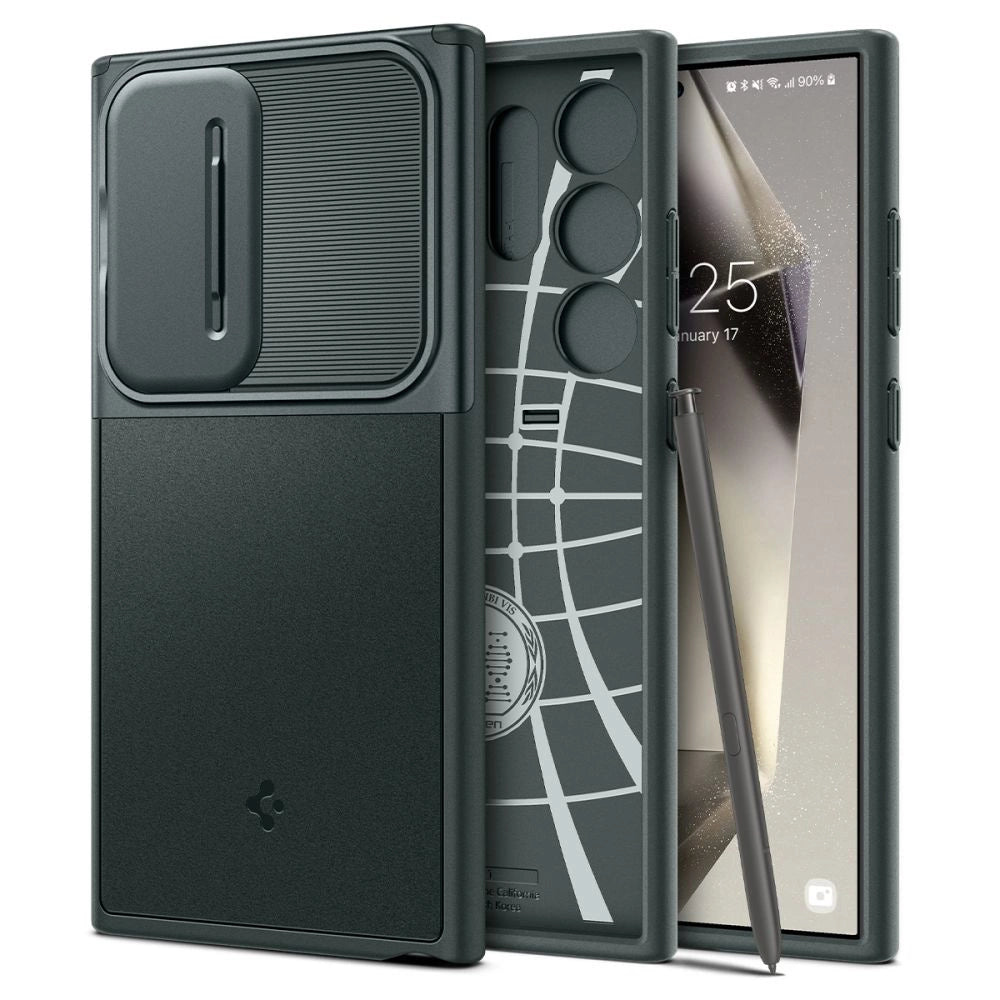 Caseology Parallax Case for Samsung Galaxy S24 Ultra - mørkegrøn