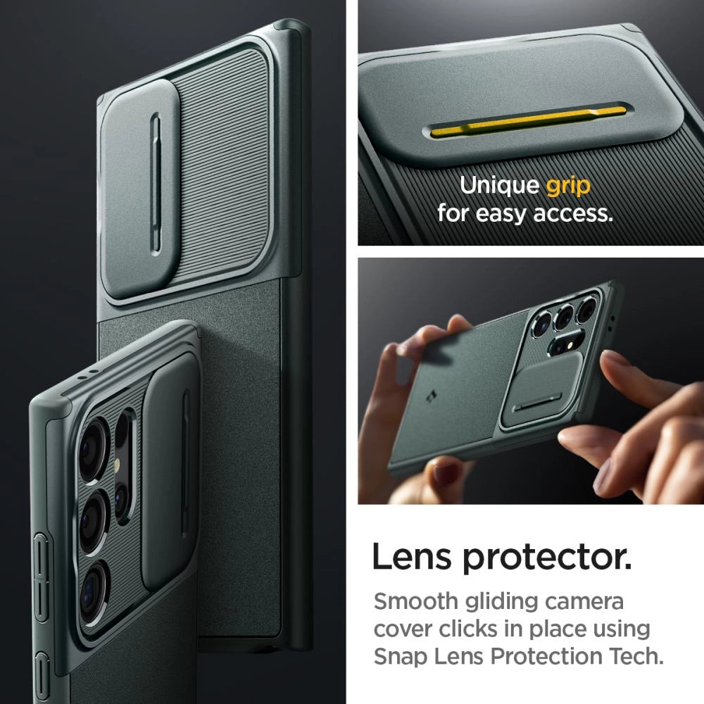Caseology Parallax Case for Samsung Galaxy S24 Ultra - mørkegrøn