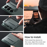 Caseology Parallax Case for Samsung Galaxy S24 Ultra - mørkegrøn