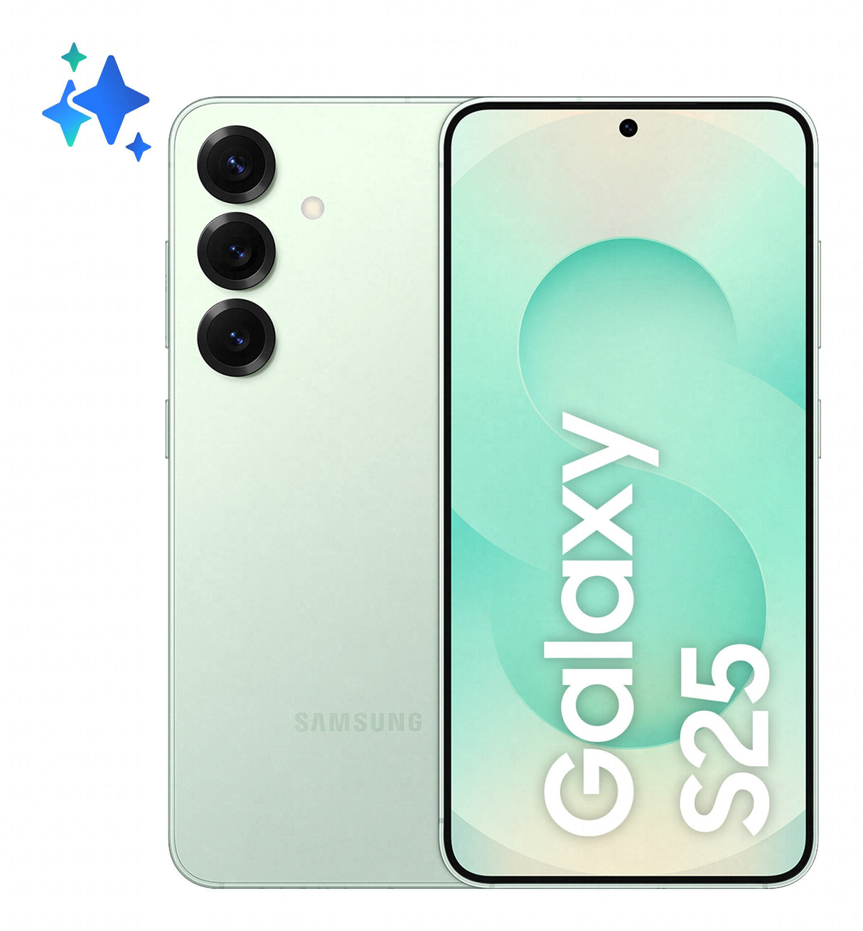 Samsung Galaxy S25 15,8 cm (6.2") Dual SIM Android 15 5G USB Type-C 12 GB 256 GB 4000 mAh Mintfarve