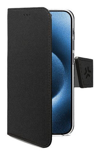 Celly WALLYMAG mobiltelefon etui 16 cm (6.3") Tegnebogsetui Sort