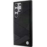 BMW BMHCS24L23RCGPK S24 Ultra S928 sort/sort hardcase Signature læder Crossing Lines mønster