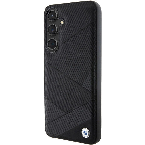 BMW BMHCS24S23RCGPK S24 S921 sort/sort hardcase Signature læder Crossing Lines mønster