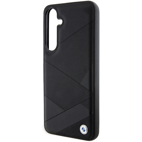 BMW BMHCS24S23RCGPK S24 S921 sort/sort hardcase Signature læder Crossing Lines mønster