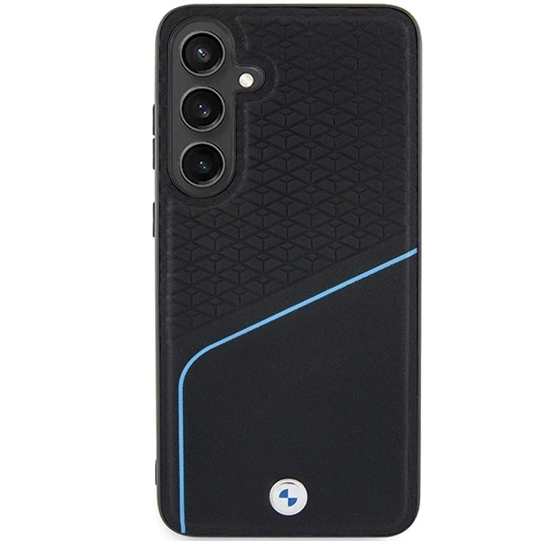BMW BMHMS24M23RDCLK S24+ S926 sort/sort hardcase Signature Leather Textured & Line MagSafe