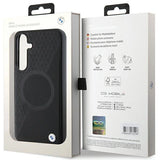 BMW BMHMS24S23RTPK S24 S921 sort/sort hardcase Signature læder Halvt tekstureret & Circle MagSafe
