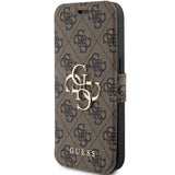 Guess 4G Metal Logo-hylster til iPhone 15 Pro - brun