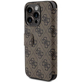 Guess 4G Metal Logo-hylster til iPhone 15 Pro Max - brun